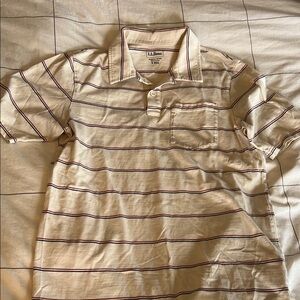 LL Bean Striped Polo
